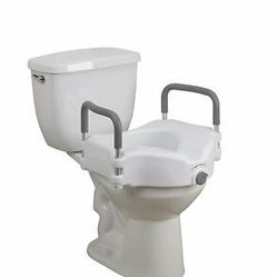2 NEW ELEVATED TOILET SEAT