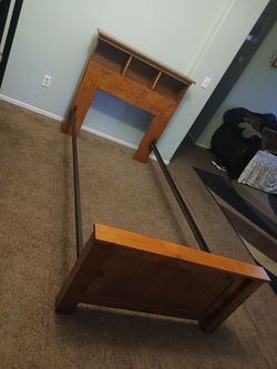 Solid maple wood twin bed frame