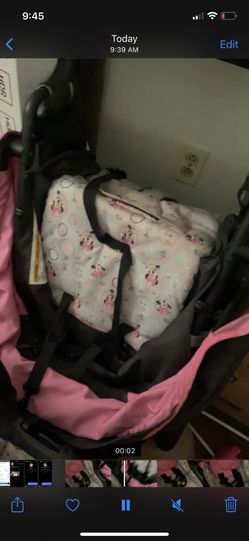Minnie Mouse Stroller Car seat And Walked 