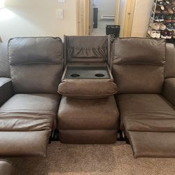 Manual Reclining Sofa And Love Seat