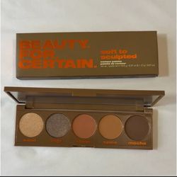 BEAUTY FOR CERTAIN Soft To Sculpted Contour Palette 0.37 Oz 5 Shades NIB