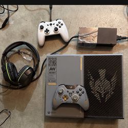 Xbox One (Call Of Duty Edition) Console, Controller And A Headset