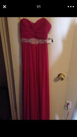 Pink floorlength dress