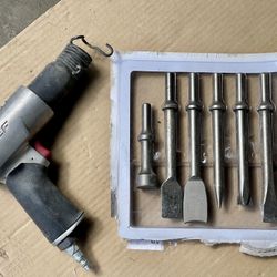 CHIEF Professional Medium Barrel Air Hammer with chisels set