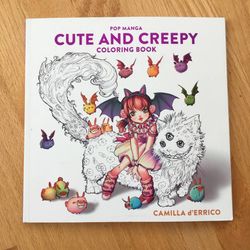 Pop Manga Cute and Creepy Adult Coloring Book by Camilla d'Errico.