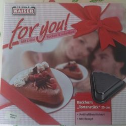 +Backform Cake Pan/Mold Tortenstuck 25 cm/10 inches Original Kaiser for You

