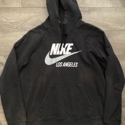 Nike Air Los Angeles Hoodie Large Pullover Sweatshirt Logo Swoosh Hooded Sweater