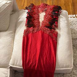 Bridal/ Prom/ Engagement/ Photo Shoot Red Dress Gown 