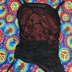 Gothic Mesh Layered Tank Top