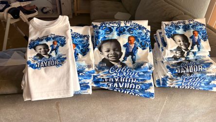 Personalized memorial shirts next day pick up