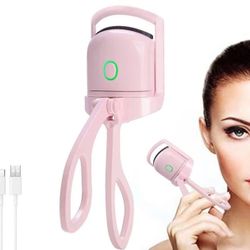 Electric Heated Eyelash Curler USB Rechargeable Heated Eyelash Curler Long Lasting Fast Preheat Lash Curler for Natural Lashes