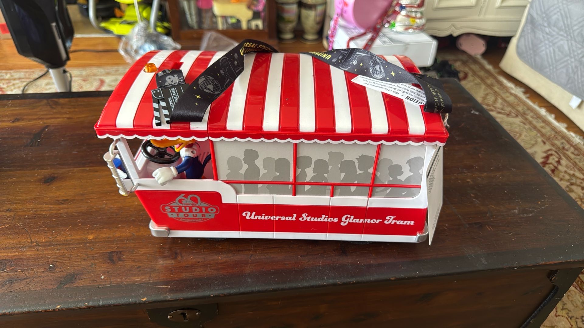 Universal Studios Hollywood 60th Anniversary Glamor Tram Popcorn Bucket