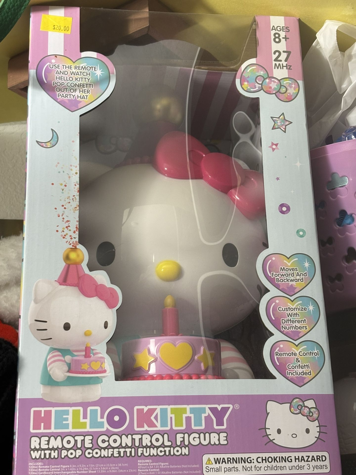Remote Control Hello Kitty with Confetti