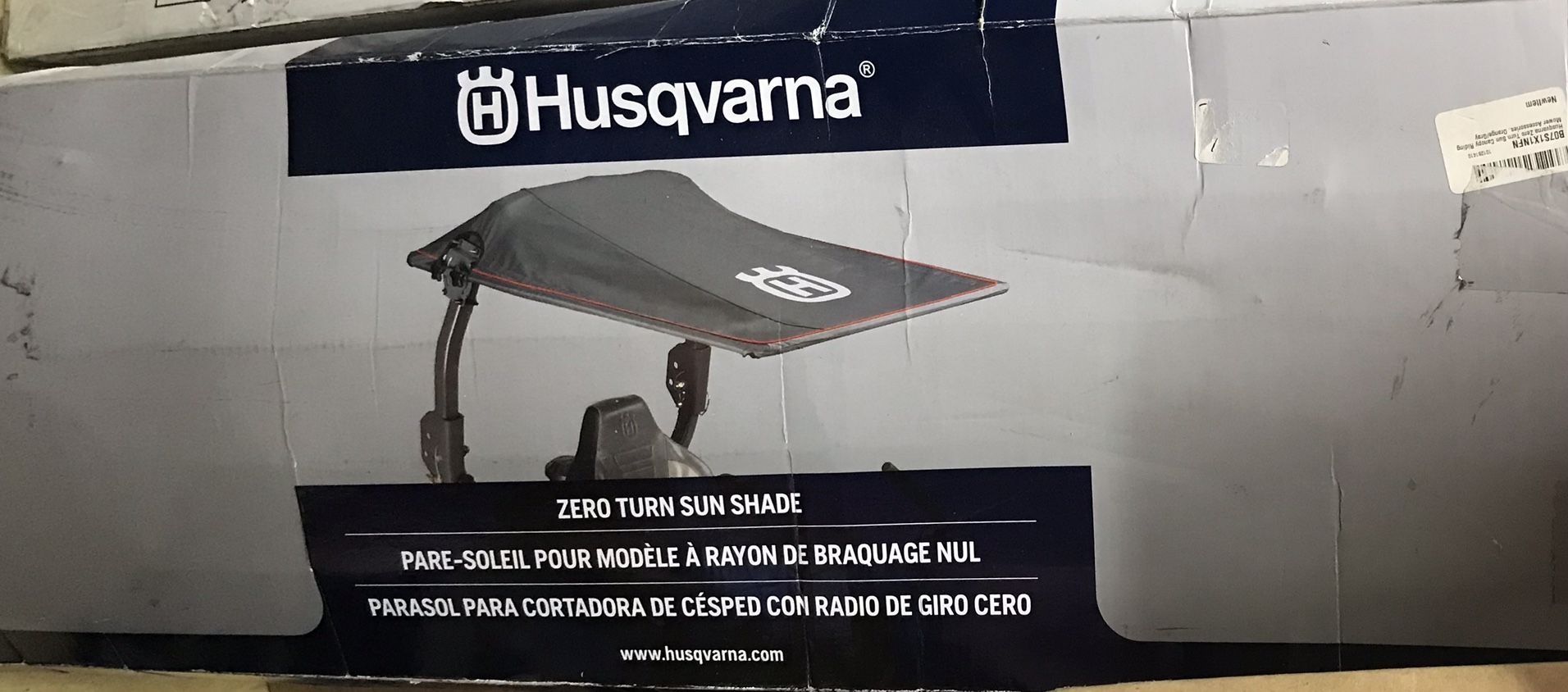 NEW! Husqvarna Zero Turn Sun Shade/Canopy, Riding Mower, 60 OFF