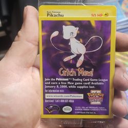 Pokemon 1x Sealed PIKACHU # 4 Black Star Promo WB Movie WOTC Pokemon