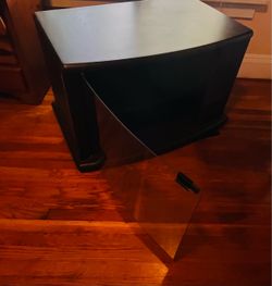 Black Floor T.V.  Stand
