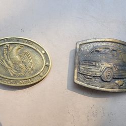 Vintage Brass Belt Buckles
