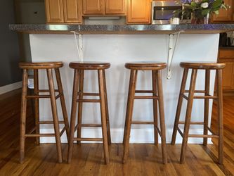 Wood stools