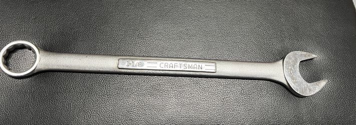 Craftsman 1-1/8 inch, 12 Point SAE Combination Wrench -V- Made in USA