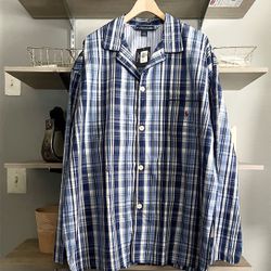 New! Mens Polo Ralph Lauren Pajama Shirt button down. Size XL Retail $38 Brand new  