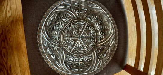 Vintage Anchor Hocking "Stars and Bars" sandwich/torte plate