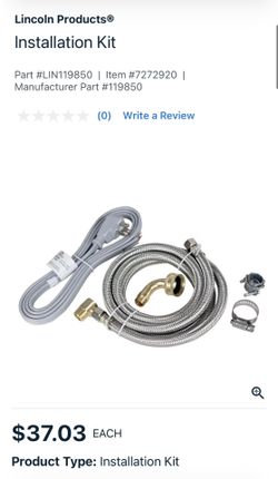 Lincoln Products Installation Kit : Dishwasher Extension 