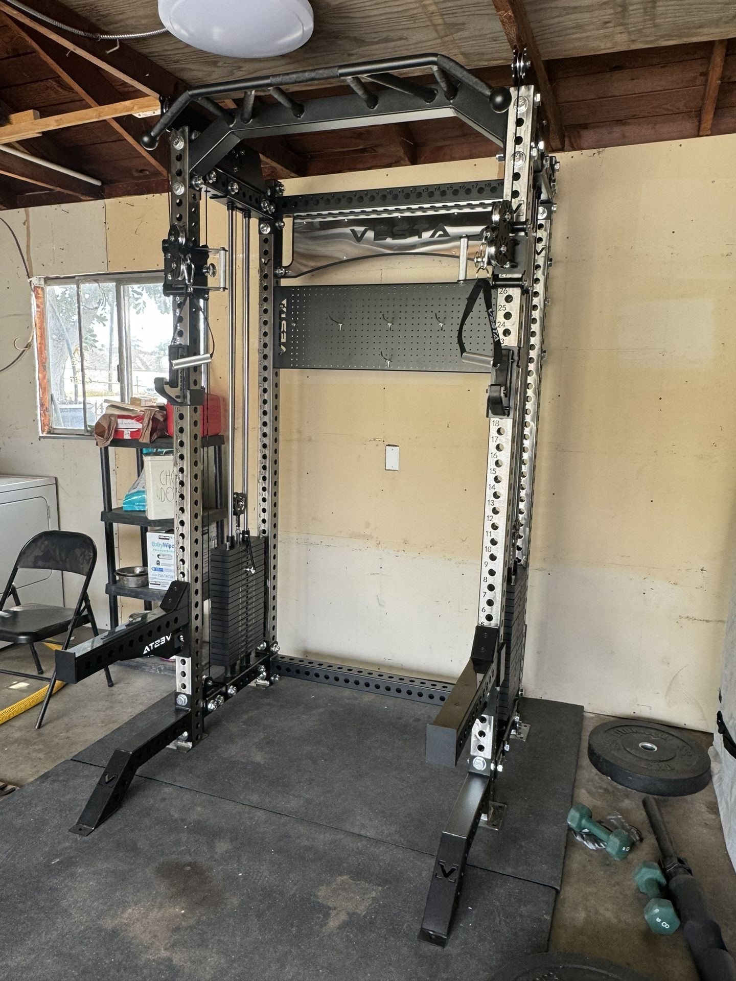 Vesta Fitness New Half Squat Rack |Functional Trainer|400 Weight Stack|Gym Equipment|Free Delivery