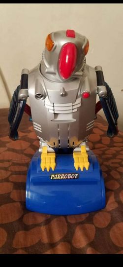 Vintage parrobot talking toy.