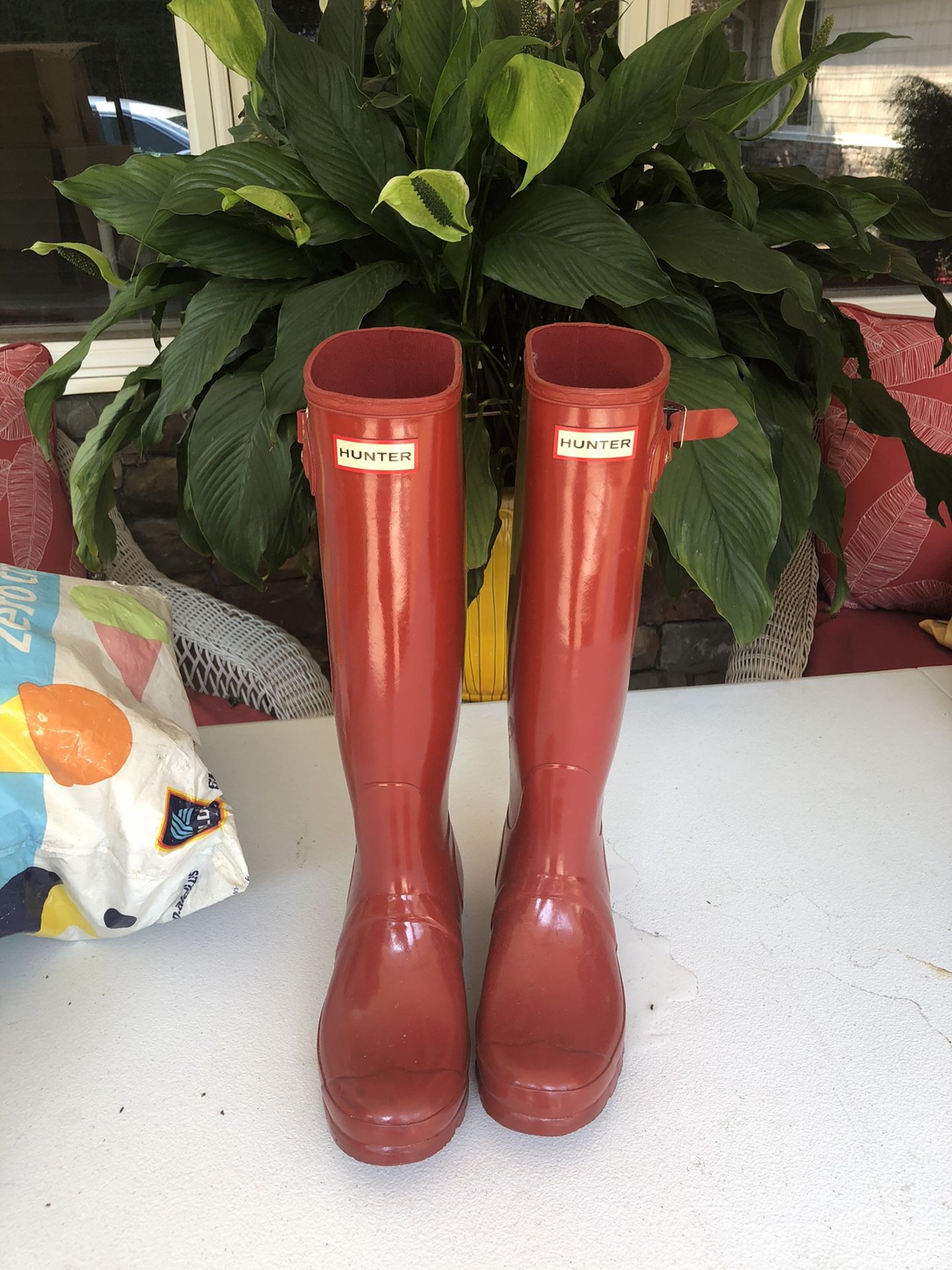 Hunter Rain Boots Red Size 9