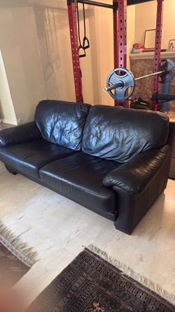 Leather couch like new