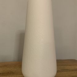 White Ceramic Vase 9.65 Inches H Modern Nordic Minimalist Vase