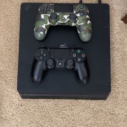 PS4 With Two Controllers