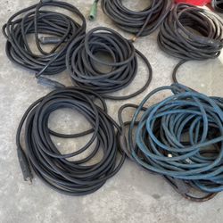 Welding Leads Canle 2/0 200 Each Great Condition 50’ Of Welding Lead