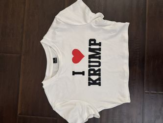 Vintage Y2K White Crop Time