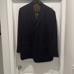 Navy Blue Sport Coat 52 Long