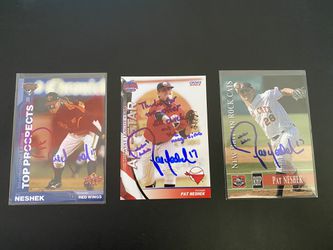 Phillies Cardinals Twins autograph signed baseball cards