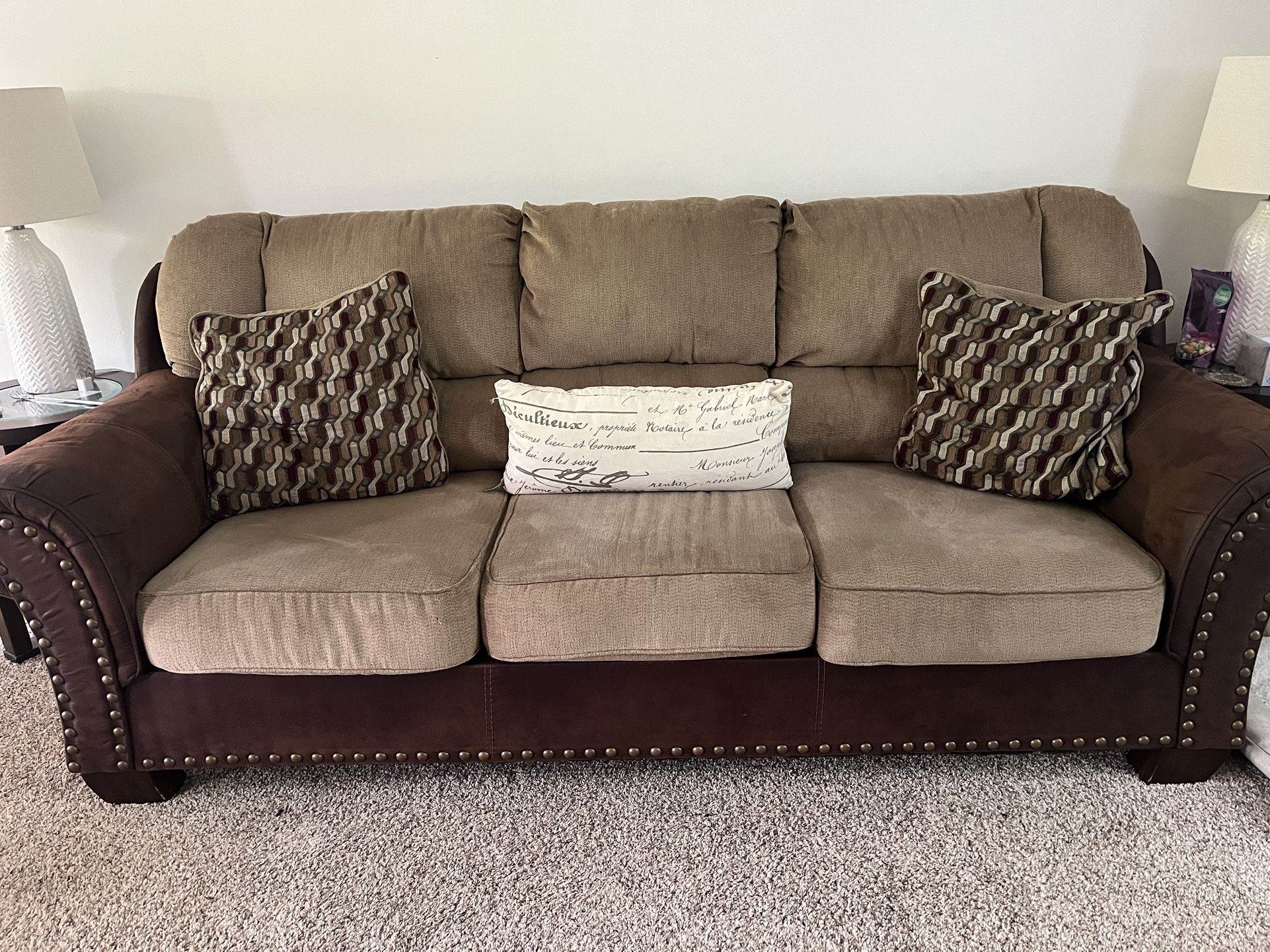 Couch And Loveseat Living Room Set Sofa 