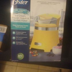 Oster Ice Cream, Frozen Yogurt And Sorbet Maker Brand New