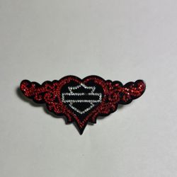 Harley Davidson Rhinestone Embellished Pin Brooch  VTG 2004
