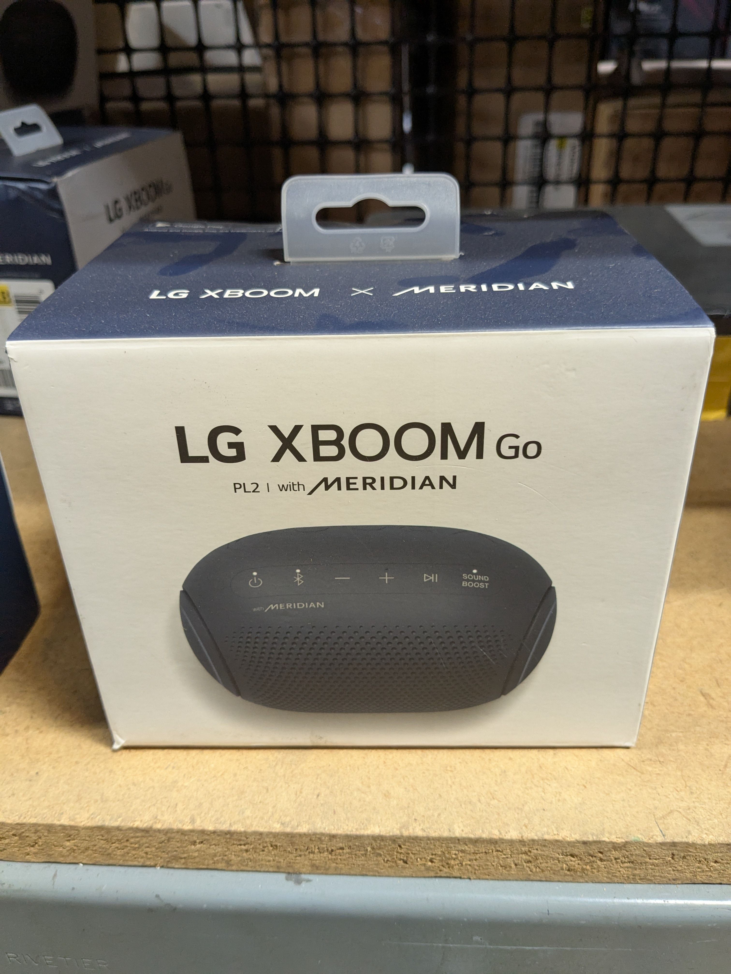 LG XBOOM Go Portable Bluetooth Speaker with Water Resistant, Black, PL2