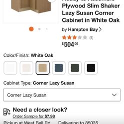 New kitchen cabinet in box.