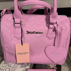 Juicy couture 3 purse set with free wallet