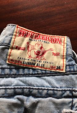 Mens True Religon Rainbow Billy Jeans. Rare
