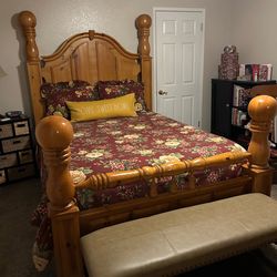 Wood Bedroom Set!