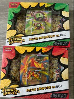 Pokemon Ascended Heroes ex Boxes Maganium & Emboar