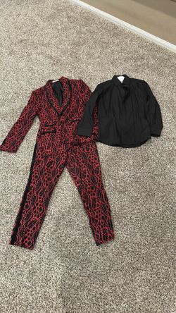 Black & Red Prom Suit
