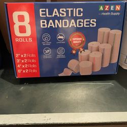 8 Rolls Of Elastic Bandages 
