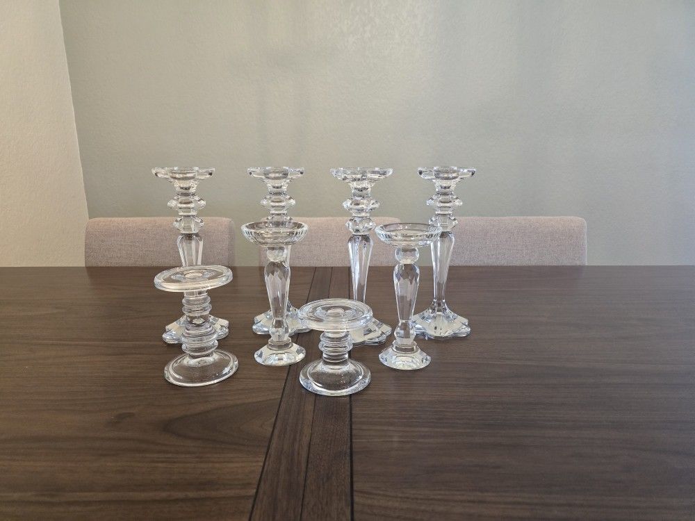 Glass Candle Holders