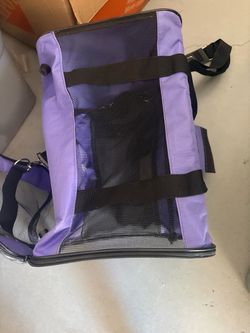Soft-Sided Pet Carrier Bag Purple
