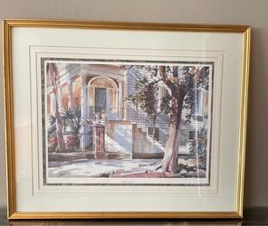 Framed Signed Limited Edition Charleston Print